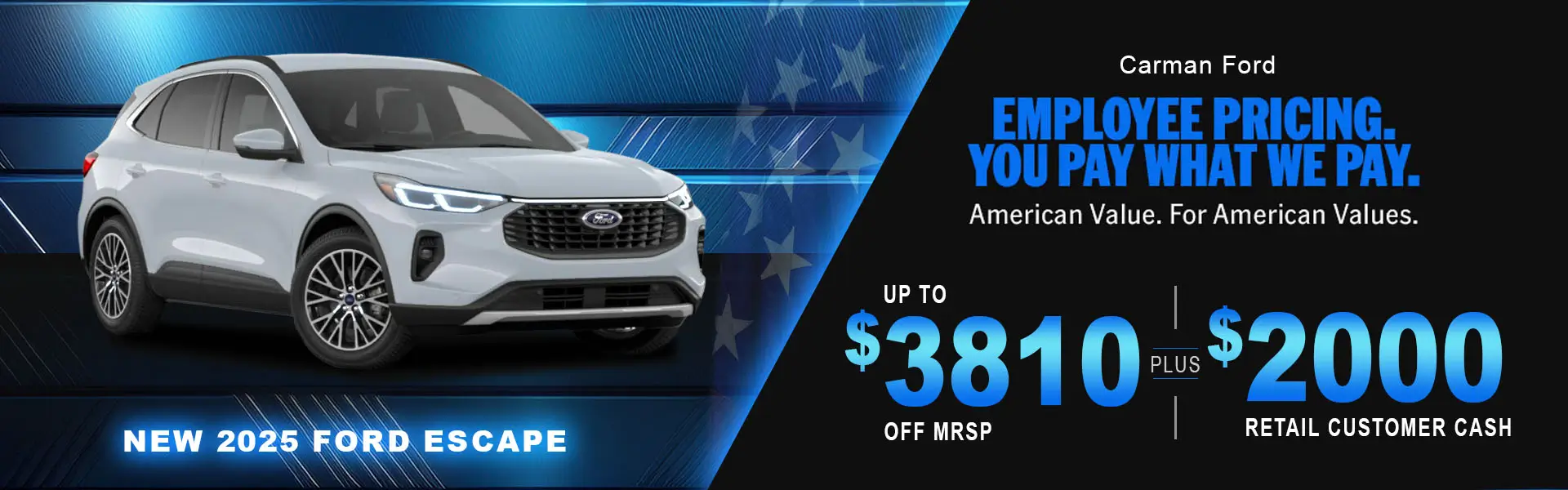 Special offer on    New 2025 Ford Escape